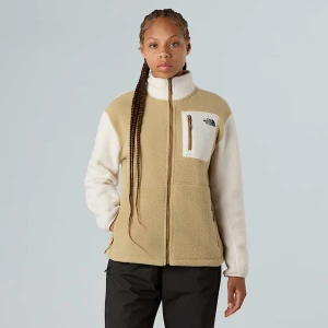 The North Face Damska Kurtka Polarowa Z Zamkiem Na Całej Długości Yumiori Khaki Stone-white Dune-utility Brown Rozmiar XS female