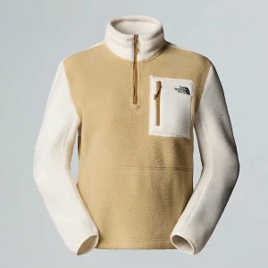 The North Face Damska Kurtka Polarowa Z Zamkiem O Długości 1/4 Yumiori Khaki Stone-white Dune-utility Brown Rozmiar L female