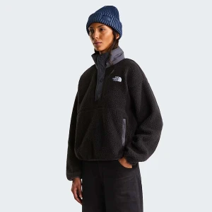 The North Face Damska Kurtka Polarowa Z Zapięciem Na Zatrzaski O Długości 1 / 2 Cragmont Tnf Black-anthracite Grey Rozmiar L female