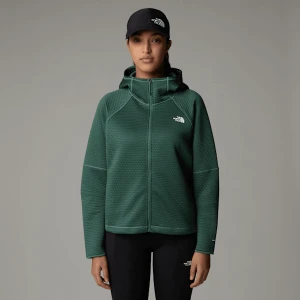 Zdjęcie produktu The North Face Damska Kurtka Termiczna Z Kapturem I Zamkiem Na Całej Długości Vertical Duck Green Rozmiar S female