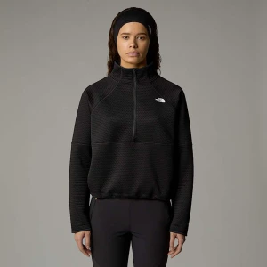 The North Face Damska Kurtka Termiczna Z Zamkiem O Długości 1/4 Vertical Tnf Black Rozmiar L female