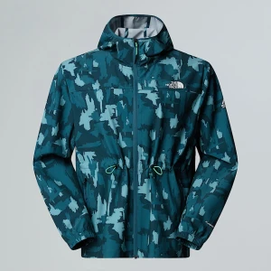 The North Face Damska Kurtka Wiatroodporna Z Kapturem I Nadrukiem Mountain Athletics Deep Cypress Painted Mountains Print Rozmiar XL female