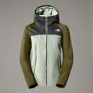 The North Face Damska Kurtka Z Kapturem Stratos Misty Sage-asphalt Grey-forest Olive-npf Rozmiar XS female