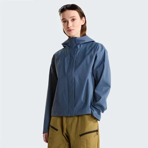 The North Face Damska Kurtka Z Kapturem Voyage Rain 3l Granite Grey Rozmiar M female