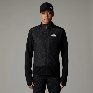 The North Face Damska Kurtka Zimowa Z Zamkiem Błyskawicznym Na Całej Długości Warm Pro Tnf Black-tnf Black Trail Reflective Print Rozmiar L female