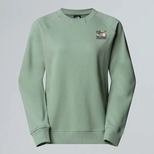 The North Face Damska Luźna Bluza Z Grafiką Connect Slate Moss Rozmiar XL female