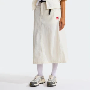 The North Face Damska Nylonowa Spódnica Z Paskiem Red Box White Dune Rozmiar  female