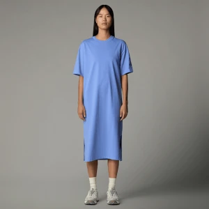 The North Face Damska Sukienka Maxi O Kroju Oversize Virtual Blue Rozmiar M female