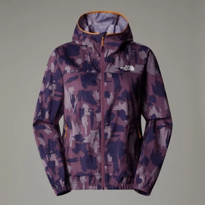 Zdjęcie produktu The North Face Damska Wiatroodporna Kurtka Dresowa Z Nadrukiem Mountain Athletics Midnight Mauve Painted Mountains Print Rozmiar XS female