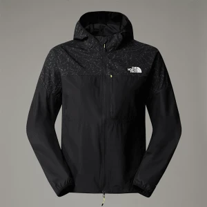 The North Face Damska Wiatroodporna Kurtka Higher Run Tnf Black-tnf Black Trail Reflective Print Rozmiar XS female