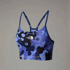 The North Face Damski Lekki Biustonosz Z Nadrukiem Mountain Athletics Flex Virtual Blue Light Show Print Rozmiar L female