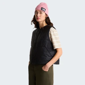 The North Face Damski Lekki Ocieplany Bezrękawnik Z Nadrukiem lhotse Tnf Black Rozmiar XS female