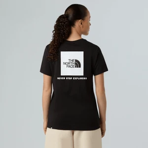 The North Face Damski Luźny T-shirt Box Nse Tnf Black Rozmiar S female