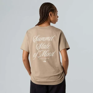 The North Face Damski Luźny T-shirt Inspire Exploration Mushroom Grey-white Dune Rozmiar XXL female