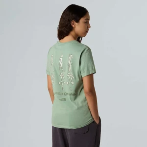 The North Face Damski Luźny T-shirt Z Grafiką Connect Slate Moss Rozmiar XL female