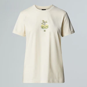 The North Face Damski Luźny T-shirt Z Grafiką Connect White Dune Rozmiar M female
