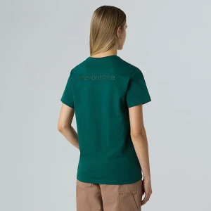 The North Face Damski Luźny T-shirt Z Logo Rmst Deep Nori Rozmiar XS female