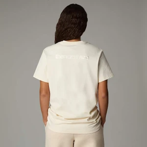 The North Face Damski Luźny T-shirt Z Logo Rmst White Dune Rozmiar S female