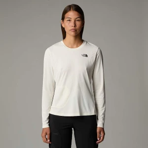 The North Face Damski Pakowalny T-shirt Z Długim Rękawem Lightrange™ White Dune Rozmiar L female