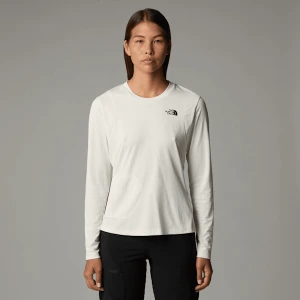 The North Face Damski Pakowalny T-shirt Z Długim Rękawem Lightrange™ White Dune Rozmiar M female