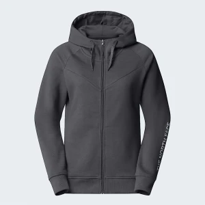 The North Face Damski Polar Z Kapturem I Zamkiem Błyskawicznym Na Całej Długości Zuum Anthracite Grey Rozmiar M female