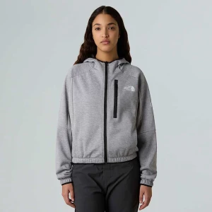 The North Face Damski Polar Z Kapturem I Zamkiem Na Całej Długości Mountain Athletics Tnf Pale Grey Heather-meld Grey Rozmiar S female