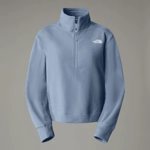 The North Face Damski Polar Z Zamkiem Błyskawicznym O Długości 1/2 100 Glacier Steel Blue-npf Rozmiar L female