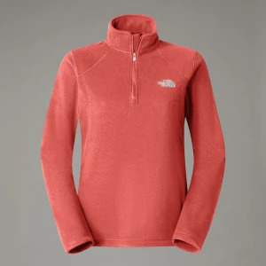 The North Face Damski Polar Z Zamkiem Błyskawicznym O Długości 1/4 Emilia Radiant Orange-tnf White Rozmiar XL female