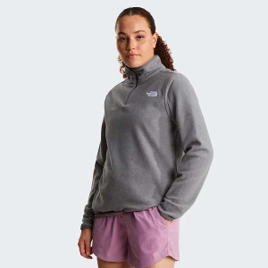 The North Face Damski Polar Z Zamkiem O Długości 1/4 Glacier Tnf Mid Grey Heather Rozmiar S female