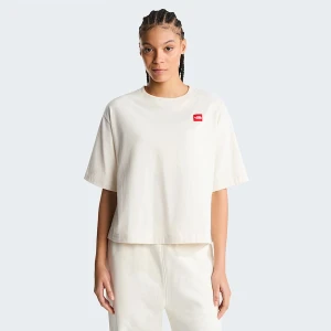 The North Face Damski Pudełkowy T-shirt Red Box White Dune Rozmiar XS female