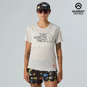 The North Face Damski T-shirt Do Biegów Trailowych Z Grafiką Summit High Calacatta Rozmiar XS female