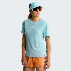 The North Face Damski T-shirt Do Biegów Trailowych Z Grafiką Summit High Canal Blue Rozmiar M female