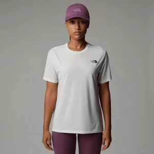 The North Face Damski T-shirt Foundation Linear Side White Dune Rozmiar M female