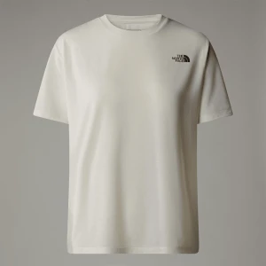 The North Face Damski T-shirt Foundation Linear Side White Dune Rozmiar M female