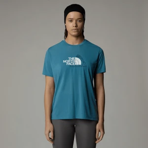 The North Face Damski T-shirt Foundation Mountain Algae Blue Rozmiar XS female