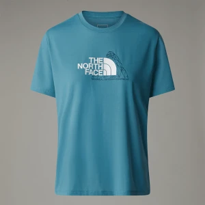 The North Face Damski T-shirt Foundation Mountain Algae Blue Rozmiar XL female