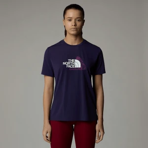 The North Face Damski T-shirt Foundation Mountain Eternal Purple Rozmiar XS female