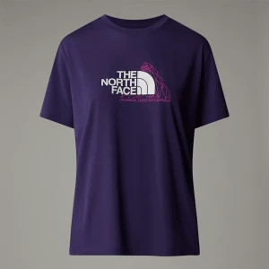 The North Face Damski T-shirt Foundation Mountain Eternal Purple Rozmiar XS female