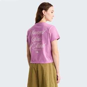 The North Face Damski T-shirt Inspire Exploration Cutie Hushed Lavender-white Dune Rozmiar XS female
