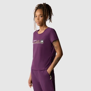 The North Face Damski T-shirt Kikash Black Currant Purple-tnf Black Rozmiar XL female