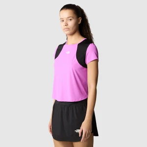 The North Face Damski T-shirt Lightbright Violet Crocus-tnf Black Rozmiar M female