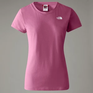 The North Face Damski T-shirt New Peak Red Violet Rozmiar M female