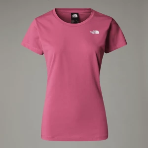 The North Face Damski T-shirt New Peak Red Violet Rozmiar M female