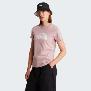 The North Face Damski T-shirt O Dopasowanym Kroju Evolution Half Dome Metal Pink Rozmiar XS female