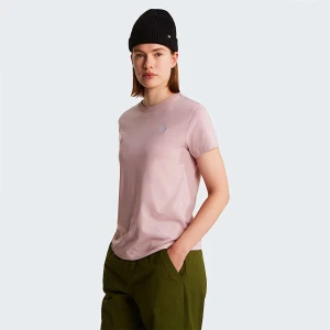 The North Face Damski T-shirt O Dopasowanym Kroju Evolution Simple Dome Metal Pink Rozmiar L female