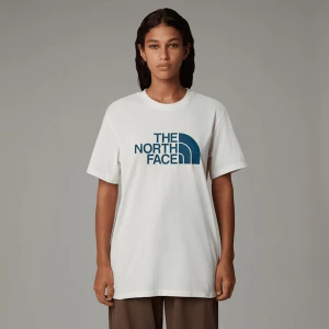 The North Face Damski T-shirt O Luźnym Kroju Easy White Dune-midnight Petrol Rozmiar M female