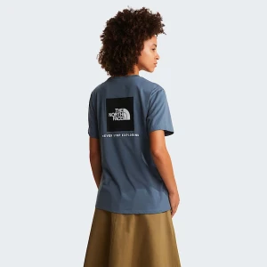 The North Face Damski T-shirt O Luźnym Kroju Evolution Nse Box Granite Grey Rozmiar M female