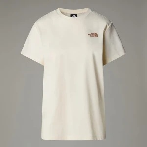 The North Face Damski T-shirt O Luźnym Kroju Nse Box White Dune-latte Rozmiar L female