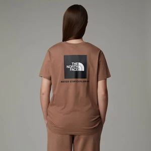 The North Face Damski T-shirt O Luźnym Kroju Redbox Latte-tnf White Rozmiar M female