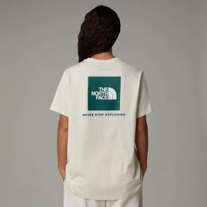 The North Face Damski T-shirt O Luźnym Kroju Redbox White Dune-evergreen Rozmiar XS female